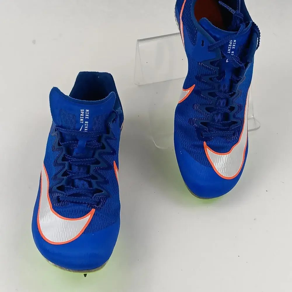 Nike Rival Sprint Track Spikes Shoes Mens Size 5.5 Blue Racing DC8753-401